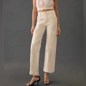 MOTHER The Rambler Cream Puff Straight Leg Cargo Pants Sz 31